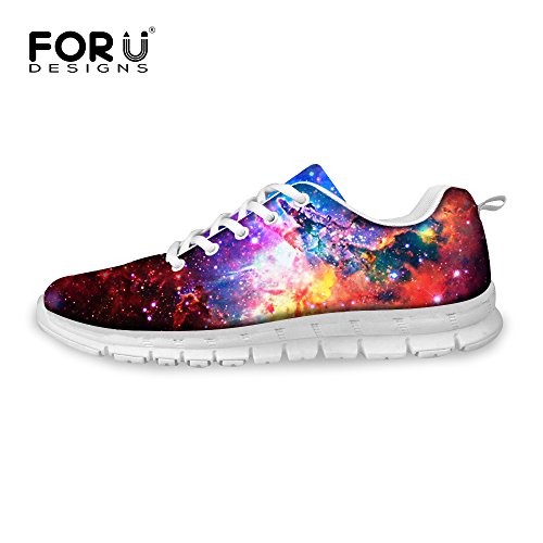 For u designs cool red galaxy print flex athletic fashion sneaker…