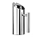Stainless Steel Water Pitcher with Ice Guard, Straight Pot Frozen/Unboiled Water/Juice/Beer/Coffee Bottles Water Cooler for Bar/Home,1L