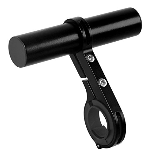 Bicycle Accessories Bike Bracket Handlebar Extension Flashlight Mount Carbon Fiber Extender Aluminum Alloy Holder Space Saver-Black - Thumbnail 7
