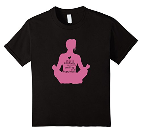 unisex-child Choose Happiness Laughter Yoga T-Shirt 4 Black