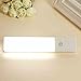 ZEEFO Rechargeable Wireless PIR Motion Sensor Night Light 3-Modes LED Wall Lamp,Built-in Lithium Battery Powered Activated Under Cabinet Lighting,Drawer Closet wardrobe Sheds Stick-on Anywhere (White)
