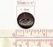 PEPPERLONELY Brand 100PC Brown Coconut Shell Buttons 2 Hole Scrapbooking Sewing Buttons 15mm (5/8 Inch)