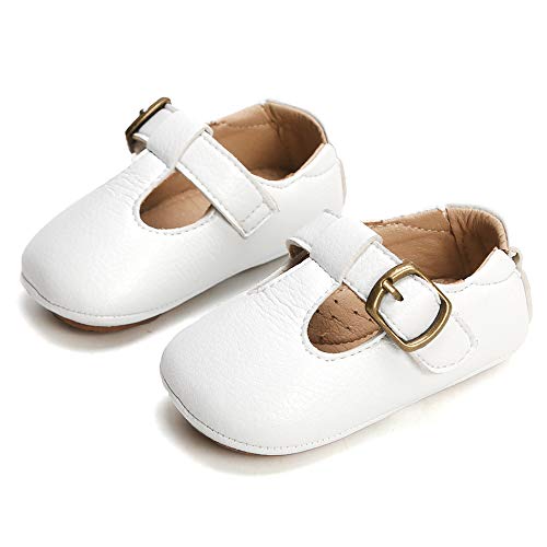 image for THEE BRON Infant Toddler Baby Soft Sole Leather Shoes for Girls Boys W