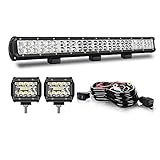 QUAKEWORLD Led Light Bar 25Inch LED Lights Offroad