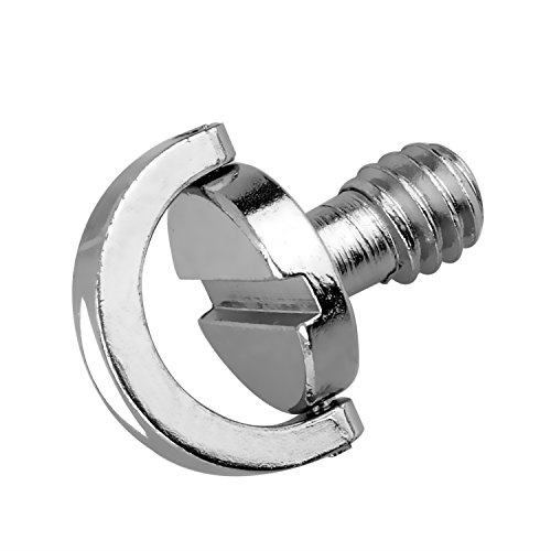 pangshi 5 Pack 1/4" Quick Release Plate Mounting Screw D-ring D Shaft QR Screw Adapter Mount for DSLR Camera Tripod Monopod QR Plate Ballhead Stabilizer - Thumbnail 5