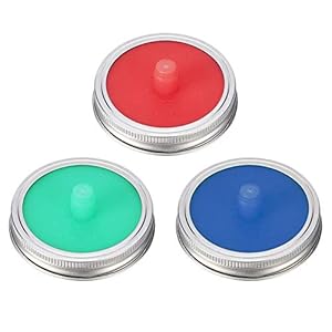 yyuezhi Luchtsluis Mason Jar Deksel Fermentatiedeksels Flessendeksel Silicone Mason Jar Groot Deksel Mason Jar Deksel…