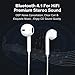 Wireless Headphones 8 Hrs Playback Sport Bluetooth Headphones HiFi Stereo Sound in-Ear Anti-Fall Off Earbuds with Mic, Earphones for Workout Gym Running - S05