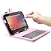 Fosmon Leather Case with Stand, USB Keyboard and Stylus for 10