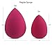 Makeup Sponge Blenders by Pretty Pak - 2 pack Cosmetic Applicator Tools for Foundations, Creams, and Powders – Professional Techniques for Everyone