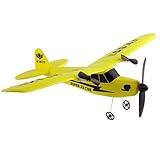 RC Plane,Remote Control RC Helicopter Plane Glider Airplane EPP Foam 2CH 2.4G Toys by Dacawin (Yellow)