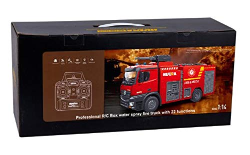 s-idee® S1562 Rc Feuerwehr Löschfahrzeug 1:14 LKW 12 Kanal Huina 1562 mit Spritzwasserfunktion – Bild 5