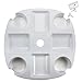 Cup Holder Beach Umbrella Tray - Plastic Patio Table & Pool Accessories - Holds 4 Drinks, Snacks, Sunglasses, Keys, Sunscreen, & Electronics