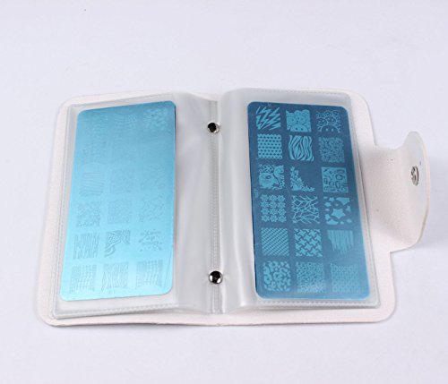 Finger Angel Nail Art Stamp Plate Holder 6X12cm Size Plate Nail Art Stamper Image Plate and Accessories Organizer Stamping Plates Cases Stamping Collection