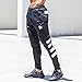 YoungLA Original Soccer Pants for Men and Women | Training Joggers Fitted Sweatpants | Tapered Workout Gym 201 Large blk/wht