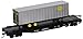 Bachmann Industries 52' with 35' Piggyback Trailer New York Central Flat Car, 6