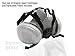 Half Mask Respirator NIOSH Approved Facepiece, Includes Organic Vapor Cartridges & Particulate Filters (Plus Bonus) Medium & Large Reusable Respirator Mask offers Respiratory Protection