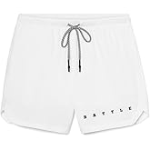 Battle Sports Fly 2.0 Kids Athletic Shorts - Lightweight 6” Inseam Sweat Wicking Drawstring Shorts with Built-in Cell Pocket