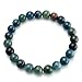 BEADNOVA AAA Grade 6mm Apatite Gemstone Bracelet Semi Precious Gemstone Birthstone Healing Round Beads Stretch Bracelet 7.5