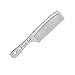 Lisin Hair Comb - Stainless Steel Professional Salon Hair Hairdressing Anti-static Barbers Comb (A)