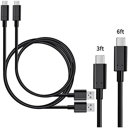 Winsword USB C Cable,[2-Pack 3ft &amp; 6ft]USB 3.1 Type C to USB 2.0 Cable Sync &amp; Charging for Samsung Galaxy S8,MacBook 12"/Pro,Nintendo Switch,Nexus 6P/5X,Google Pixel XL,OnePlus 2(Black)