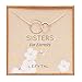 EFYTAL Sisters Gifts from Sister, 925 Sterling Silver Two Circle Necklace for Women, Sister Birthday Gifts, Big Sister Gifts, Sisters For Eternity