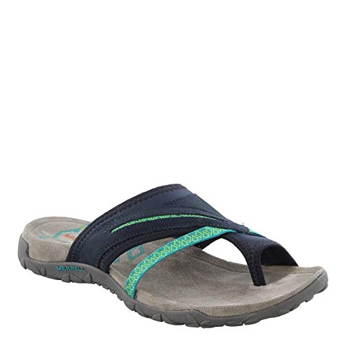 Merrell Women's Terran Post II Sandal, Navy, 8 M US