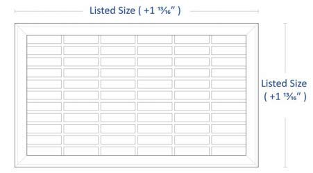 thumbnail image 2 of TruAire 8x12 Inch Heavy Duty Steel Floor Return Air Grille - Brown Powder Coat, For Floor Opening (Not Wall) 2 of 12