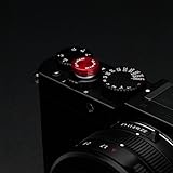 Gariz Metal XA-SBA6 Camera Sticker Type Soft Button for Sony, Fuji, Canon, Nikon, Lumix, Leica, Red