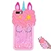 TopSZ Quicksand Bling Case for iPhone 8 Plus/7 Plus, Cute Silicone 3D Cartoon Cool Kawaii Animal Cover, Shockproof Soft Skin, Character Cases for Kids, Girls, Teens, Guys