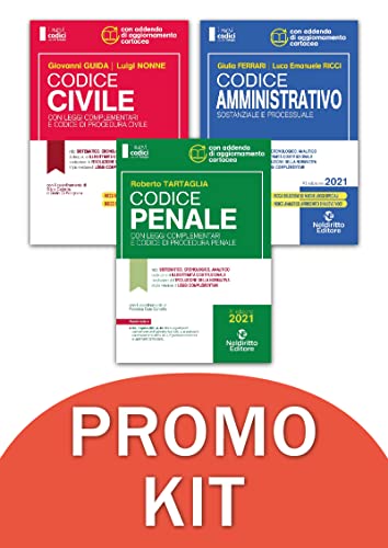 Codice civile-Codice penale-Codice amministrativo. Concorso magistratura 2022. Kit. Nuova ediz.