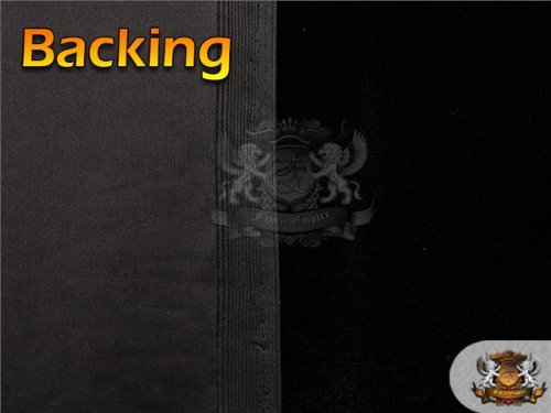 Stretch Velvet Fabric 19 BLACK / 58" Wide / Sold by the yard