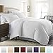 Beckham Hotel Collection Luxury Soft Brushed 1800 Series Microfiber Duvet Cover Set with Zipper Closure - Full-Queen, Pure White