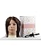 Kalyx Cosmetology Male Mannequin Head with 100% Human Hair for Barber Shops Cutting Practicing Brown Natural Hair(w/o Beard)