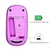 Jelly Comb 2.4G Slim Wireless Mouse with Nano Receiver, Less Noise, Portable Mobile Optical Mice for Notebook, PC, Laptop, Computer, MacBook MS001 (Fuchsia)