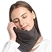 Travel Pillow ideal for airplane flight Easy to carry Soft Support Protect for Woman, Man and Children.(Black)
