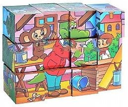 Step. Cubes 12 Elements. Art.87341 / 87303 "Cheburashka / 20 Степ. Кубики 12 элем. арт.87341/87303 "Чебурашка /20