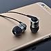 SoundMAGIC E80 Wired Earbuds, in-Ear Headphones with HiFi Stereo Sound and Noise Isolating, 3.5mm Jack for Phones and Laptops, No Mic (Gunmetal)
