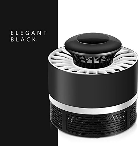 Yeefant Convenient Energy-saving 5W USB Smart Optically Controlled Fly Insect Bug Pest Mosquito Trap Drive Away Night Double Use Lamp for Living Room Bedroom Summer,4.7x3.5 Inch,Black