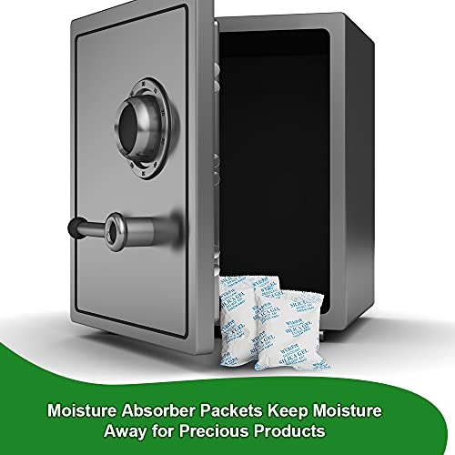 WVacFre 10 Gram(50Packs) Food Grade Moisture Absorber Silica Gel