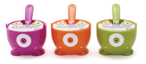 Monster Fun Dessert Bowl & Spoon by MSC (Random Colors) - 12 ounce (1 bowl/spoon)