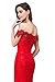 Babyonline Off Shoulder Lace Long Bridesmaid Maxi Prom Dress for Wedding CPS199