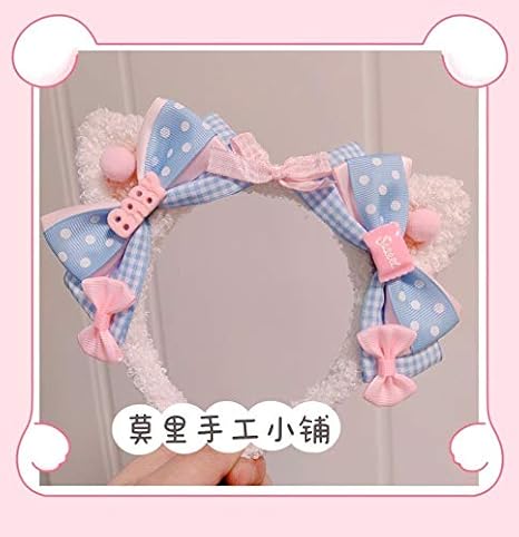 Amazon 手作りロリータ猫耳カチューシャkc飾り甘いロリータかわいい手紙弓ヘッドバンド コスプレ 仮装 通販