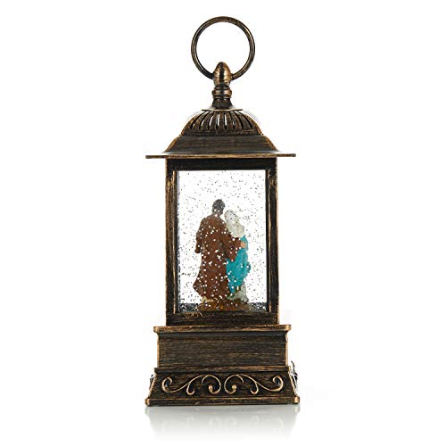 ReLive Christmas Light-Up Snow Globe - Nativity Scene - 10 Inch