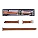 BRG Apple Watch Band 42mm, Genuine Leather Strap iWatch Band with Classic Metal Buckle for Apple Watch Series 1 Series 2 - Brown (Package Include 3 Bands, 2 Lengths for Single Tour and Double Tour)