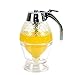 Timoo Honey Dispenser No Drip Condensed Milk Dispenser Syrup Dispenser Container with Storage Stand and Stopper, 8 Ounce