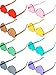 8 Pairs Heart Shaped Sunglasses Rimless Candy Color Party Heart Glasses Love Frameless Tinted Eyewear for Women Men, 8 Colors