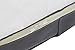 Sami Time Clothes Blanket Storage Bags Organizer with Reinforced Handle-Set of 3,Foldable with Sturdy Zipper, Clear Window (Gray Jumbo)