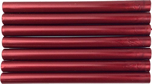 Cranberry Pearl flexible Glue Gun Sealing Wax - 7 Sticks (5 inch long wax sticks, for use in a full-size glue gun)
