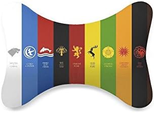 Custom Neck Rest Pillow with Washable Soft Microfiber Travel Pillowcase, Game Of Thrones (Only One)