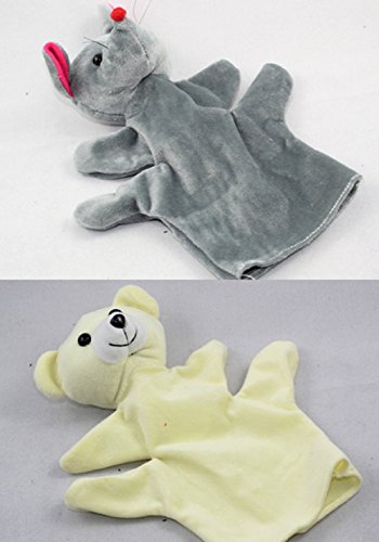 image for Yunko Zoo 10 Set Animals Set Sock Glove Soft Cute Hand Finger Puppets 